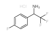 2,2,2-TRIFLUORO-1-(4-FLUOROPHENYL)ETHANAMINE HYDROCHLORIDE Structure