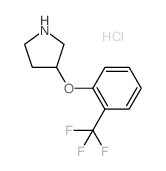 3-2-(三氟甲基)苯氧基吡咯烷盐酸盐结构式