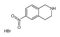 6-硝基-1,2,3,4-四氢异喹啉氢溴酸结构式