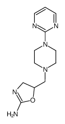 4,5-Dihydro-5-[[4-(2-pyrimidinyl)piperazino]methyl]-2-oxazolamine Structure