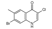 7-Bromo-3-chloro-4-hydroxy-6-methylquinoline Structure