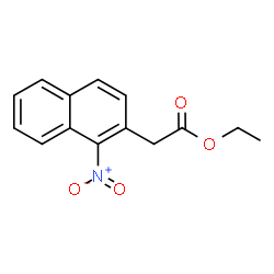 2-(1-硝基萘-2-YL)乙酸乙酯结构式