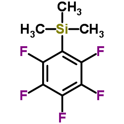 Trimethylsilylpentafluorobenzene structure