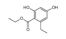 ethyl 6-ethyl-2,4-dihydroxybenzoate结构式