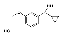 (1R)CYCLOPROPYL(3-METHOXYPHENYL)METHYLAMINE-HCl Structure