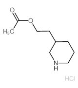 2-(3-Piperidinyl)ethyl acetate hydrochloride Structure