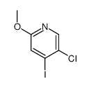 5-氯-4-碘-2-甲氧基吡啶结构式