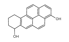 3,7-dihydroxy-7,8,9,10-tetrahydrobenzo[a]pyrene Structure