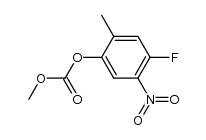 carbonic acid 4-fluoro-2-methyl-5-nitro-phenyl ester methyl ester结构式