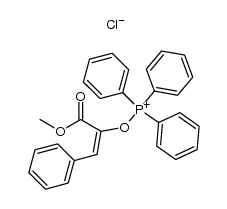 2-Methoxycarbonyl-2-styryloxytriphenylphosphonium chloride Structure