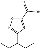 3-(戊烷-3-基)-1,2-噁唑-5-羧酸结构式