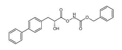 benzyl (R)-((3-([1,1'-biphenyl]-4-yl)-2-hydroxypropanoyl)oxy)carbamate Structure