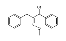 1,3-Diphenylacetone O-methyloxime Cs(1+) salt Structure