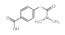Benzoic acid,4-[[(dimethylamino)carbonyl]thio]- Structure