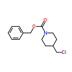 Benzyl 4-(chloromethyl)-1-piperidinecarboxylate Structure