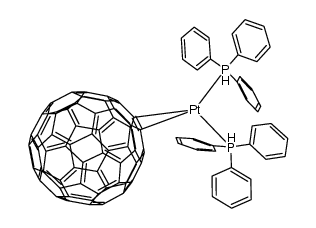 (η2-C60)Pt(PPh3)2 Structure