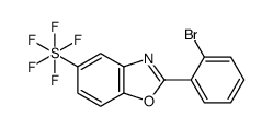 2-(2-Bromophenyl)-5-(pentafluoro-λ6-sulfanyl)-1,3-benzoxazole Structure