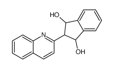 2-quinolin-2-yl-2,3-dihydro-1H-indene-1,3-diol结构式