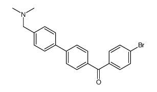 (4-bromophenyl)-[4-[4-[(dimethylamino)methyl]phenyl]phenyl]methanone Structure