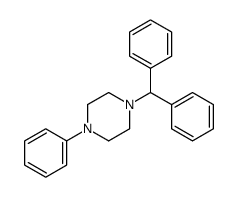 1-(Diphenylmethyl)-4-phenylpiperazine structure
