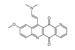 11-(2-(dimethylamino)vinyl)-9-methoxypyrido[2,3-b]acridine-5,12-dione结构式