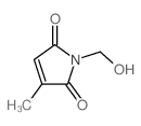1H-Pyrrole-2,5-dione,1-(hydroxymethyl)-3-methyl- Structure
