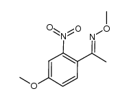 (E)-1-(4-methoxy-2-nitrophenyl)ethanone O-methyl oxime结构式