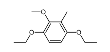 Benzene, 1,4-diethoxy-2-methoxy-3-methyl- (9CI)结构式