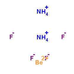 Ammonium beryllium fluoride (2:1:4) Structure