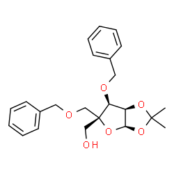 1,2-O-(1-methylethylidene)-4-C-[(phenylmethoxy)methyl]-3-O-(phenylmethyl)-L-Lyxofuranose Structure