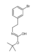3-溴苯乙基氨基甲酸叔丁酯结构式