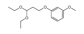 3-m-methoxyphenoxypropionaldehyde diethyl acetal Structure
