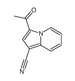 3-Acetyl-1-indolizinecarbonitrile Structure