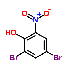2,4-Dibromo-6-nitrophenol structure