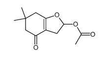 2-acetyl-6,6-dimethyl-2,3,4,5,6,7-hexahydro-4-oxo-benzo[b]furan结构式