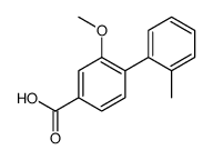 3-methoxy-4-(2-methylphenyl)benzoic acid结构式