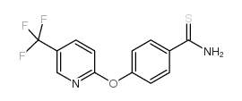 4-[5-(三氟甲基)-2-吡啶基氧]硫代苯甲酰胺结构式