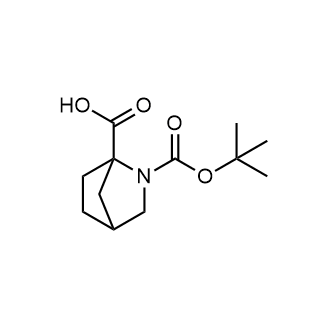 2-(叔丁氧羰基)-2-氮杂双环[2.2.1]庚烷-1-羧酸结构式
