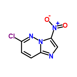 6-氯-3-硝基咪唑并[1,2-B]哒嗪结构式