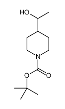 4-(1-羟乙基)哌啶-1-羧酸叔丁酯结构式
