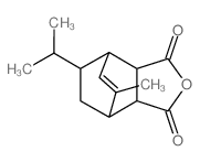 (1R)-7anti-isopropyl-5-methyl-bicyclo[2.2.2]oct-5-ene-2endo,3endo-dicarboxylic acid-anhydride Structure