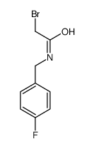 2-bromo-N-[(4-fluorophenyl)methyl]acetamide Structure