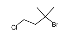 3-bromo-1-chloro-3-methyl-butane结构式