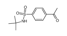 N-tert-butyl-4-acetylbenzenesulfonamide结构式