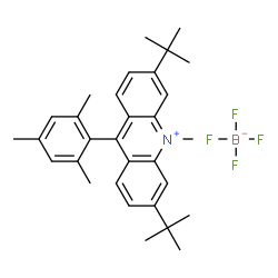 3,6-Di-tert-butyl-9-mesityl-10-methylacridin-10-ium tetrafluoroborate structure