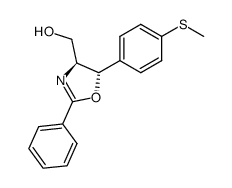 ((4S,5S)-5-(4-(methylthio)phenyl)-2-phenyl-4,5-dihydrooxazol-4-yl)methanol结构式
