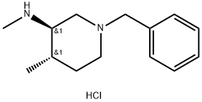 (3R,4S)-(1-苄基-4-甲基哌啶-3-基)甲胺盐酸盐结构式