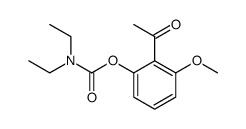 2-acetyl-3-methoxyphenyl diethylcarbamate结构式