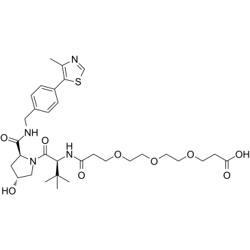 (S,R,S)-AHPC-PEG3-propionic acid结构式
