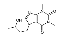 7-(3-hydroxybutyl)-1,3-dimethylpurine-2,6-dione结构式